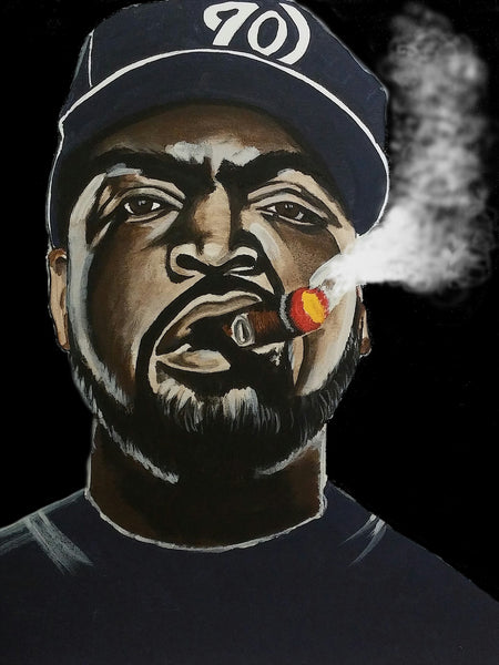Ice Cube Smoking Cigar Print / Canvas