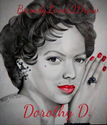 Dorothy Dandridge Red Lips Print / Canvas