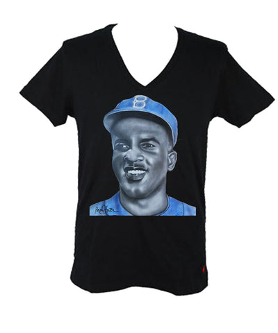 Jackie Robinson Women's Fitted V-Neck