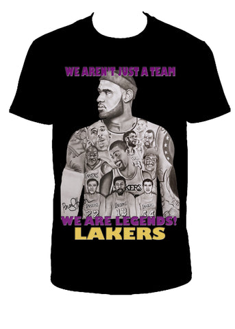 LeBron & Lakers Legends Mens Shirt (with wording)