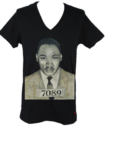 Martin Luther King (MLK) Women's Fitted V-Neck