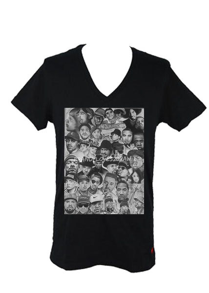 Rap Legends Women's Fitted V-Neck